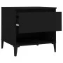 Mesas auxiliares 2 uds madera contrachapada negro 50x46x50 cm de vidaXL, Mesas auxiliares - Ref: Foro24-819551, Precio: 60,16...
