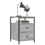 Mesita de noche madera de ingeniería gris Sonoma 44x45x60 cm de vidaXL, Mesitas de noche - Ref: Foro24-826009, Precio: 57,10 ...