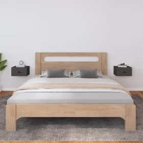 Mesita de noche de pared 2 uds gris 40x29,5x22 cm de vidaXL, Taquillas y armarios de almacenamiento - Ref: Foro24-820991, Pre...