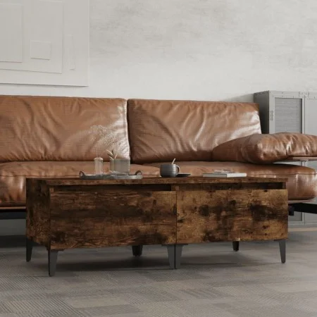 Side tables 2 units smoked oak plywood 50x46x35 cm by vidaXL, Side tables - Ref: Foro24-819527, Price: 67,40 €, Discount: %