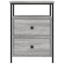 Mesita de noche madera de ingeniería gris Sonoma 44x45x60 cm de vidaXL, Mesitas de noche - Ref: Foro24-826009, Precio: 57,10 ...