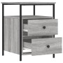Mesita de noche madera de ingeniería gris Sonoma 44x45x60 cm de vidaXL, Mesitas de noche - Ref: Foro24-826009, Precio: 57,10 ...