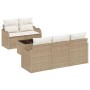 Conjunto de sofá de jardín Beige ratán sintético en Sofás de exterior | Comprar online en Foru.es