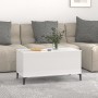 Mesa de centro madera contrachapada blanco brillo 90x44,5x45 cm de vidaXL, Mesas de centro - Ref: Foro24-819590, Precio: 64,5...