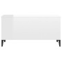 Mesa de centro madera contrachapada blanco brillo 90x44,5x45 cm de vidaXL, Mesas de centro - Ref: Foro24-819590, Precio: 64,5...