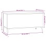 Mesa de centro madera contrachapada blanco brillo 90x44,5x45 cm de vidaXL, Mesas de centro - Ref: Foro24-819590, Precio: 64,5...