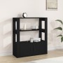 Aparador de madera contrachapada negro 80x30x90 cm de vidaXL, Aparadores - Ref: Foro24-819461, Precio: 63,07 €, Descuento: %