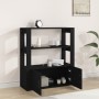 Aparador de madera contrachapada negro 80x30x90 cm de vidaXL, Aparadores - Ref: Foro24-819461, Precio: 63,07 €, Descuento: %
