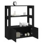 Aparador de madera contrachapada negro 80x30x90 cm de vidaXL, Aparadores - Ref: Foro24-819461, Precio: 63,07 €, Descuento: %