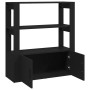 Aparador de madera contrachapada negro 80x30x90 cm de vidaXL, Aparadores - Ref: Foro24-819461, Precio: 63,07 €, Descuento: %