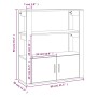 Aparador de madera contrachapada negro 80x30x90 cm de vidaXL, Aparadores - Ref: Foro24-819461, Precio: 63,07 €, Descuento: %