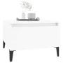 Mesas auxiliares 2 uds contrachapada blanco brillo 50x46x35 cm de vidaXL, Mesas auxiliares - Ref: Foro24-819521, Precio: 61,5...