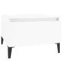 Mesas auxiliares 2 uds contrachapada blanco brillo 50x46x35 cm de vidaXL, Mesas auxiliares - Ref: Foro24-819521, Precio: 61,5...