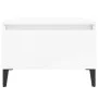 Side tables 2 units glossy white plywood 50x46x35 cm by vidaXL, Side tables - Ref: Foro24-819521, Price: 61,54 €, Discount: %