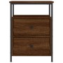 Mesita de noche madera de ingeniería marrón roble 44x45x60 cm de vidaXL, Mesitas de noche - Ref: Foro24-826011, Precio: 63,63...