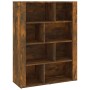 Aparador madera contrachapada color roble ahumado 80x30x106 cm de vidaXL, Aparadores - Ref: Foro24-819497, Precio: 72,78 €, D...
