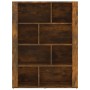 Aparador madera contrachapada color roble ahumado 80x30x106 cm de vidaXL, Aparadores - Ref: Foro24-819497, Precio: 72,78 €, D...