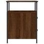 Mesita de noche madera de ingeniería marrón roble 44x45x60 cm de vidaXL, Mesitas de noche - Ref: Foro24-826011, Precio: 63,63...