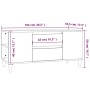 Mueble de TV madera contrachapada gris hormigón 102x44,5x50 cm de vidaXL, Muebles TV - Ref: Foro24-819600, Precio: 70,75 €, D...
