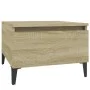 Mesa auxiliar madera contrachapada roble Sonoma 50x46x35 cm de vidaXL, Mesas auxiliares - Ref: Foro24-819522, Precio: 44,66 €...
