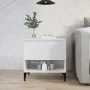 Glossy white plywood side table 50x46x50 cm by vidaXL, Side tables - Ref: Foro24-819552, Price: 39,64 €, Discount: %