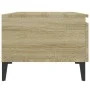 Mesa auxiliar madera contrachapada roble Sonoma 50x46x35 cm de vidaXL, Mesas auxiliares - Ref: Foro24-819522, Precio: 44,66 €...