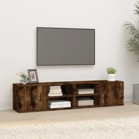 Mueble TV 2 uds madera contrachapada roble ahumado 80x31,5x36cm de vidaXL, Muebles TV - Ref: Foro24-819447, Precio: 76,36 €, ...