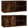 Mueble TV 2 uds madera contrachapada roble ahumado 80x31,5x36cm de vidaXL, Muebles TV - Ref: Foro24-819447, Precio: 77,74 €, ...