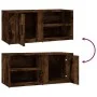 Mueble TV 2 uds madera contrachapada roble ahumado 80x31,5x36cm de vidaXL, Muebles TV - Ref: Foro24-819447, Precio: 76,36 €, ...
