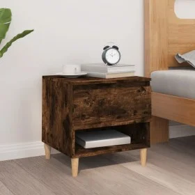 Nachttisch aus geräuchertem Eichensperrholz, 50 x 46 x 50 cm von vidaXL, Nachttische - Ref: Foro24-819542, Preis: 49,51 €, Ra...