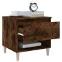 Nachttisch aus geräuchertem Eichensperrholz, 50 x 46 x 50 cm von vidaXL, Nachttische - Ref: Foro24-819542, Preis: 49,51 €, Ra...