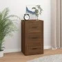 Aparador de madera contrachapada marrón roble 40x33x70 cm de vidaXL, Aparadores - Ref: Foro24-819427, Precio: 83,01 €, Descue...
