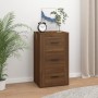 Aparador de madera contrachapada marrón roble 40x33x70 cm de vidaXL, Aparadores - Ref: Foro24-819427, Precio: 84,31 €, Descue...