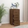 Aparador de madera contrachapada marrón roble 40x33x70 cm de vidaXL, Aparadores - Ref: Foro24-819427, Precio: 83,01 €, Descue...