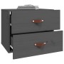 Mesitas de noche de pared 2 uds gris 50x36x40 cm de vidaXL, Taquillas y armarios de almacenamiento - Ref: Foro24-820981, Prec...
