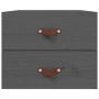 Mesitas de noche de pared 2 uds gris 50x36x40 cm de vidaXL, Taquillas y armarios de almacenamiento - Ref: Foro24-820981, Prec...