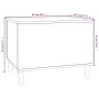 Mesa de centro madera contrachapada negro 60x44,5x45 cm de vidaXL, Mesas de centro - Ref: Foro24-819565, Precio: 68,99 €, Des...