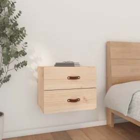 Mesita de noche de pared 50x36x40 cm de vidaXL, Taquillas y armarios de almacenamiento - Ref: Foro24-820976, Precio: 58,35 €,...