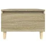 Mesa auxiliar madera contrachapada roble Sonoma 50x46x35 cm de vidaXL, Mesas auxiliares - Ref: Foro24-819506, Precio: 42,06 €...