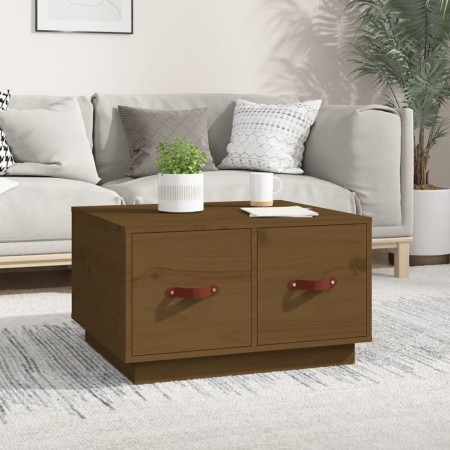 Mesa de centro madera maciza de pino marrón miel 60x53x35 cm de vidaXL, Mesas de centro - Ref: Foro24-820969, Precio: 68,35 €...
