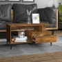 Mesa de centro madera contrachapada roble ahumado 90x49x45 cm de vidaXL, Mesas de centro - Ref: Foro24-819625, Precio: 73,58 ...