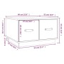 Mesa de centro madera maciza de pino marrón miel 60x53x35 cm de vidaXL, Mesas de centro - Ref: Foro24-820969, Precio: 68,35 €...
