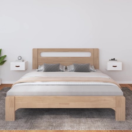 Mesitas de noche de pared 2 uds blanco 40x29,5x22 cm de vidaXL, Taquillas y armarios de almacenamiento - Ref: Foro24-820989, ...