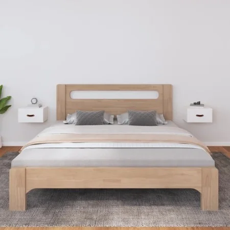 Mesitas de noche de pared 2 uds blanco 40x29,5x22 cm de vidaXL, Taquillas y armarios de almacenamiento - Ref: Foro24-820989, ...