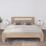 Mesitas de noche de pared 2 uds blanco 40x29,5x22 cm de vidaXL, Taquillas y armarios de almacenamiento - Ref: Foro24-820989, ...