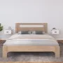 Mesitas de noche de pared 2 uds blanco 40x29,5x22 cm de vidaXL, Taquillas y armarios de almacenamiento - Ref: Foro24-820989, ...