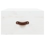 Mesitas de noche de pared 2 uds blanco 40x29,5x22 cm de vidaXL, Taquillas y armarios de almacenamiento - Ref: Foro24-820989, ...