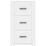 Aparador de madera contrachapada blanco 40x33x70 cm de vidaXL, Aparadores - Ref: Foro24-819420, Precio: 71,06 €, Descuento: %