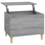 Mesa de centro madera contrachapada gris Sonoma 60x44,5x45 cm de vidaXL, Mesas de centro - Ref: Foro24-819570, Precio: 70,43 ...