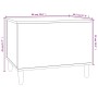 Mesa de centro madera contrachapada gris Sonoma 60x44,5x45 cm de vidaXL, Mesas de centro - Ref: Foro24-819570, Precio: 70,43 ...